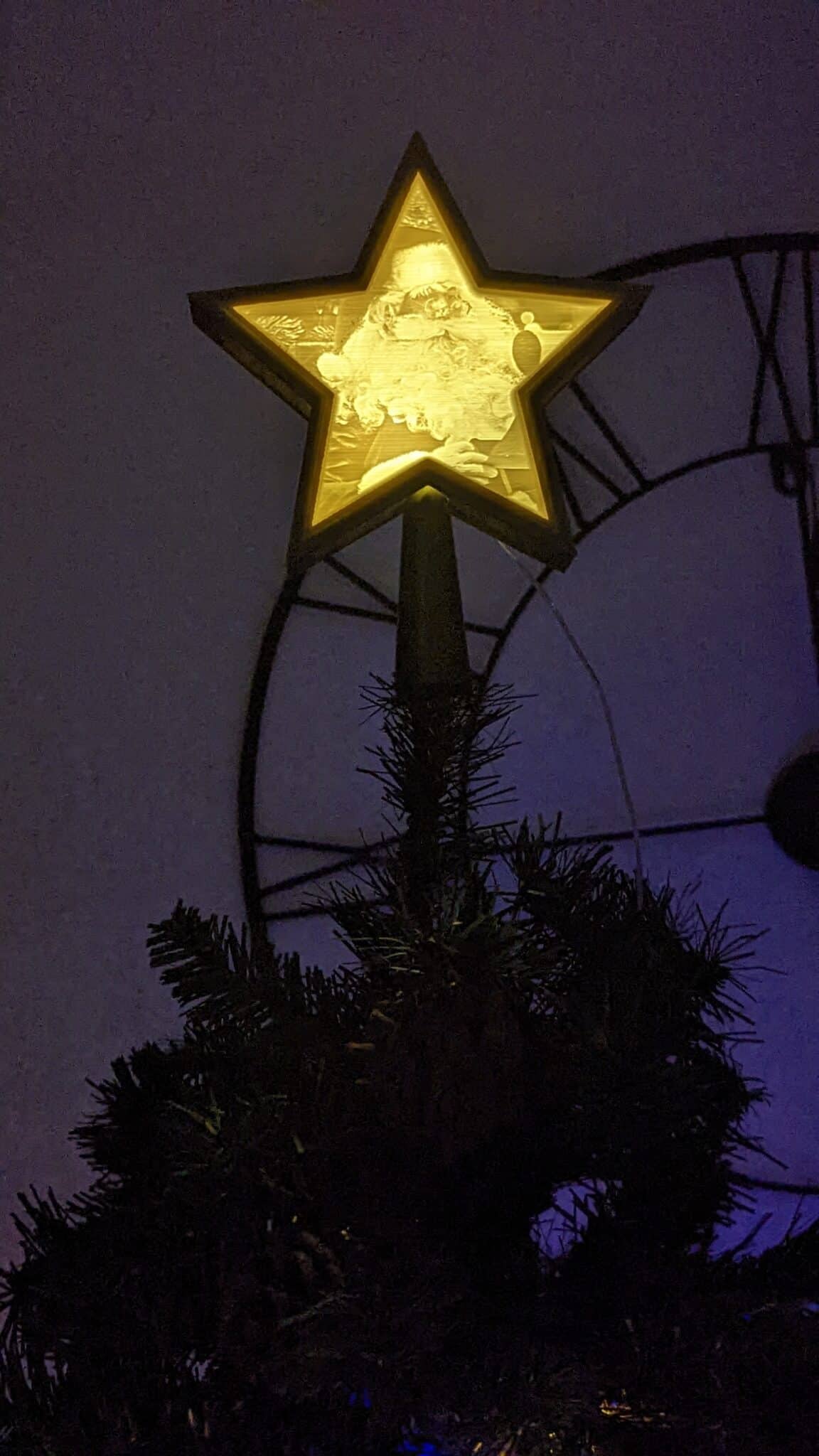 Christmas Star Tree Topper Star Lithophane • ItsLitho