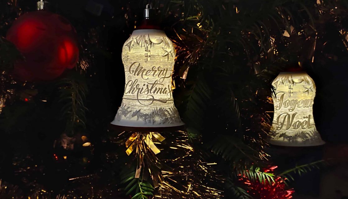 Christmas bell display